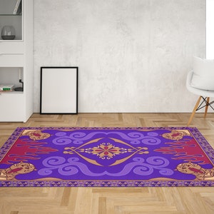Aladdin's And Flying Carpet Rugs, Flying Carpet Rug, Aladdin's Rug, Modern Rug, Soft Rug, Bath Rug, Saloon Rug, Indoor Rug, Gift For Her, image 2
