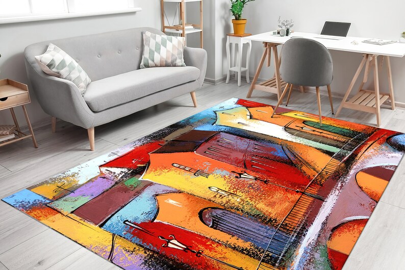 Colorful Rugs, Colorful City Rugs, Modern Rugs, Landscape Rugs ...
