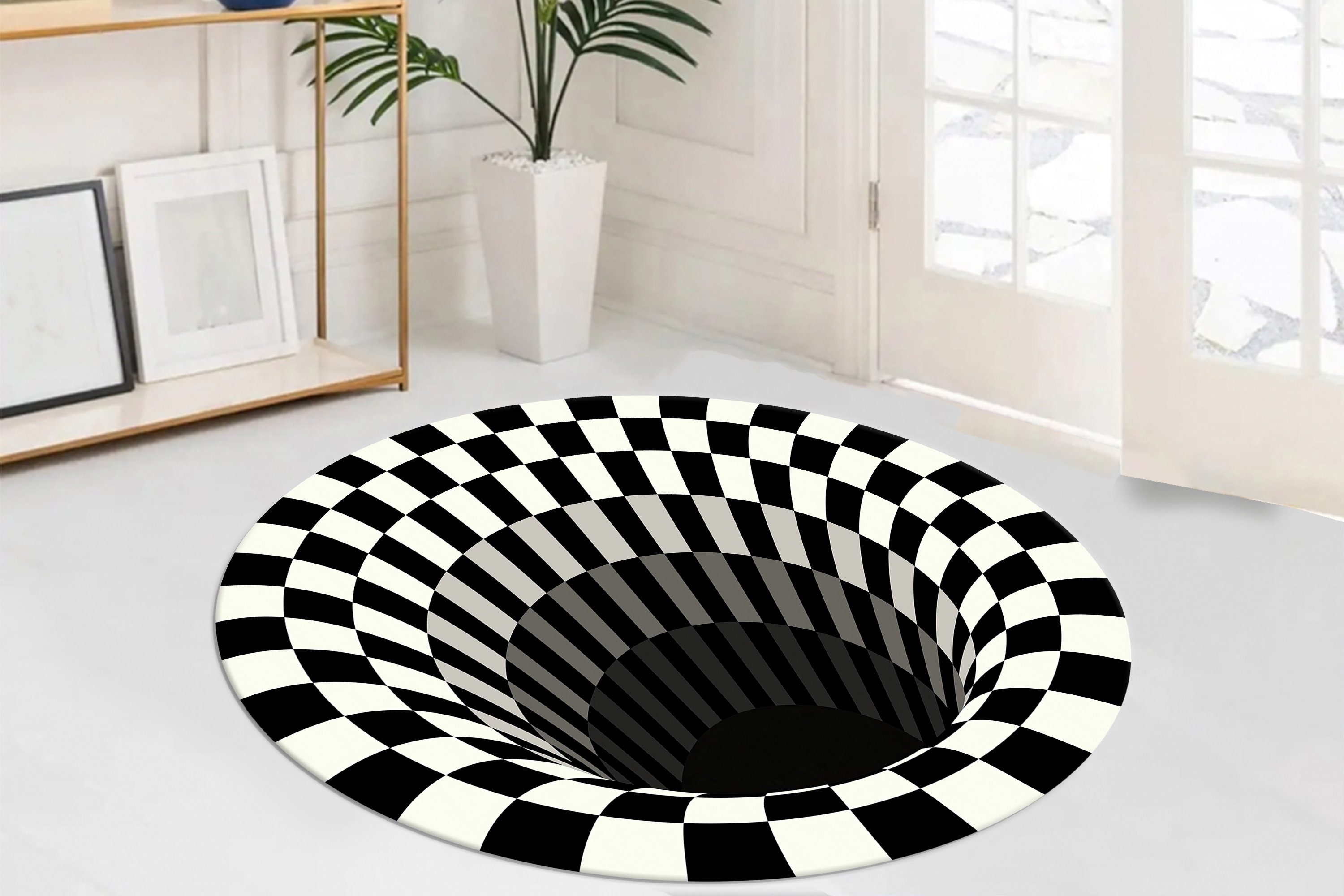 3d Round Rugs 3D Vortex Rugs, Trendy Rugs, Round Rug, Modern Rug, Gift for Her, Thick ...
