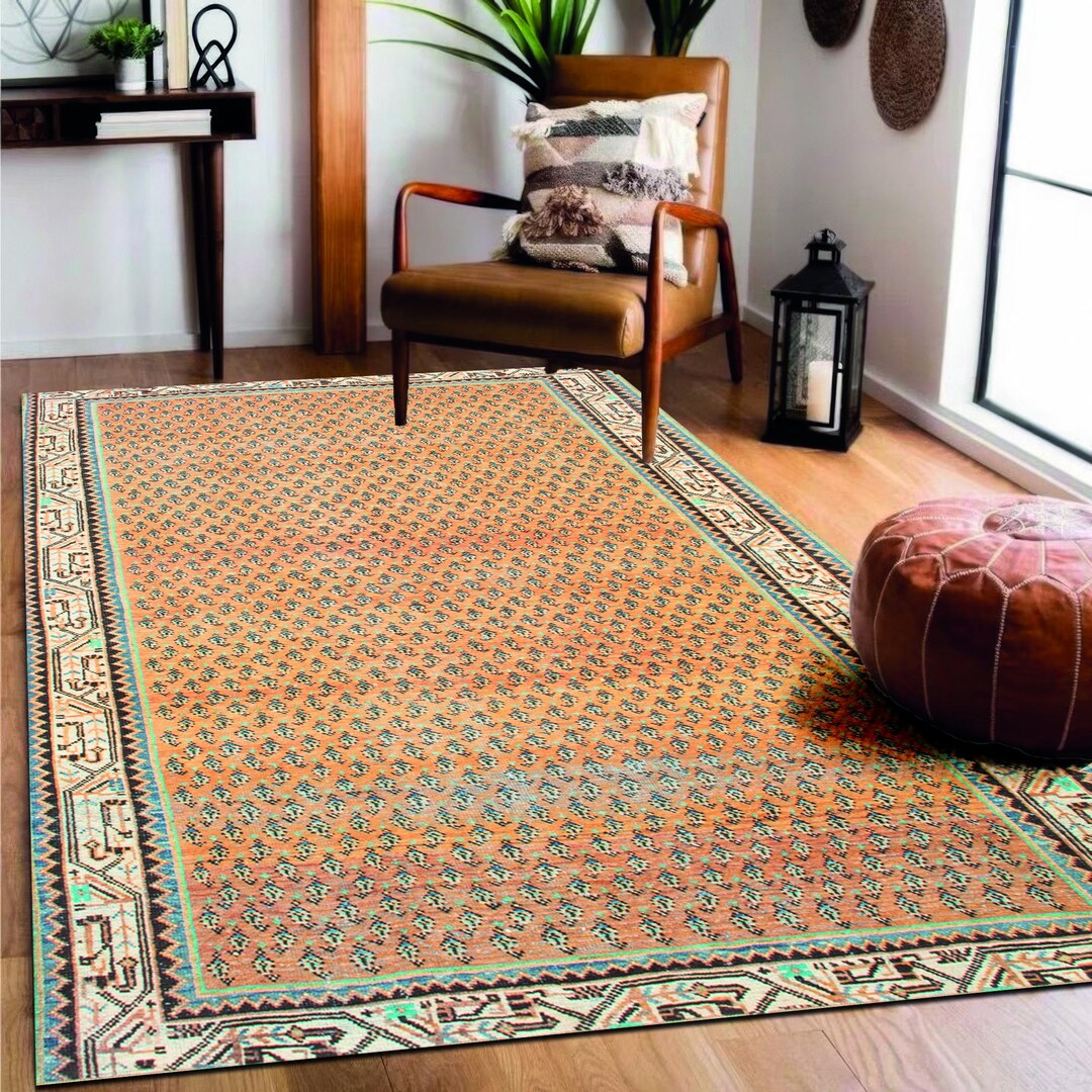 114×57 “DIMLY LIT-S” ViNTAGE TURKiSH RUG Türkish Vintage Rug Rug, Vintage Stayle Rug, Turkish Handmade Rug