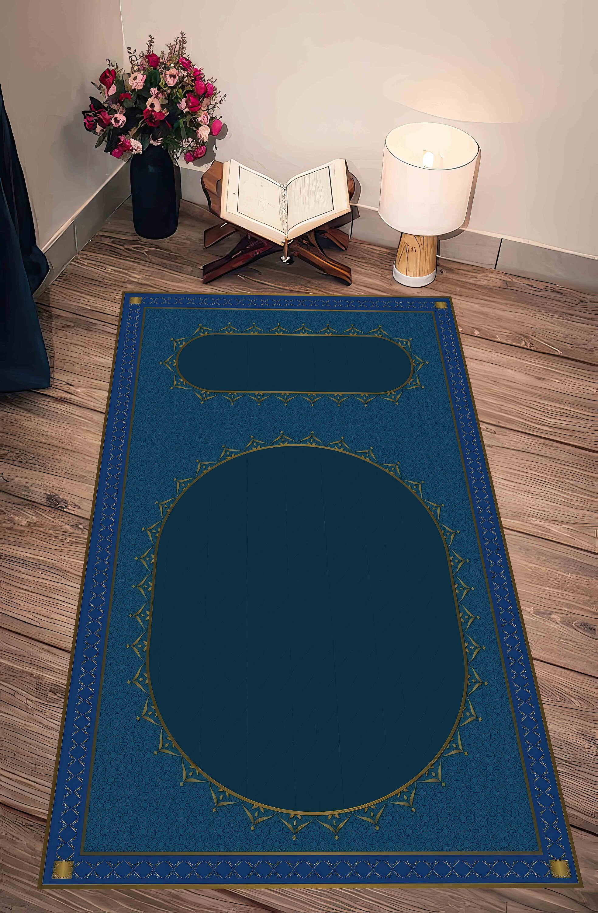Blue Prayer Rugs, Elegant Design Rugs, Blue Prayer, Modern Rugs, Custom ...