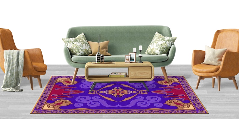 Aladdin's And Flying Carpet Rugs, Flying Carpet Rug, Aladdin's Rug, Modern Rug, Soft Rug, Bath Rug, Saloon Rug, Indoor Rug, Gift For Her, image 5