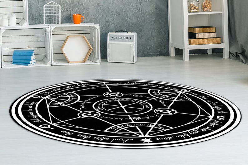 FMA Transmutation Rugs, Full Metal Transmutation Rugs, FMA Rugs, Modern Rugs, Entry Rug, Living Room Rug, Easy To Clean Rug, Salon Rug, image 8