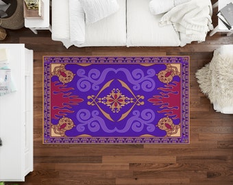 Aladdin's And Flying Carpet Rugs, Flying Carpet Rug, Aladdin's Rug, Modern Rug, Soft Rug, Bath Rug, Saloon Rug, Indoor Rug, Gift For Her,