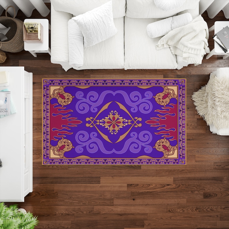 Aladdin's And Flying Carpet Rugs, Flying Carpet Rug, Aladdin's Rug, Modern Rug, Soft Rug, Bath Rug, Saloon Rug, Indoor Rug, Gift For Her, image 1