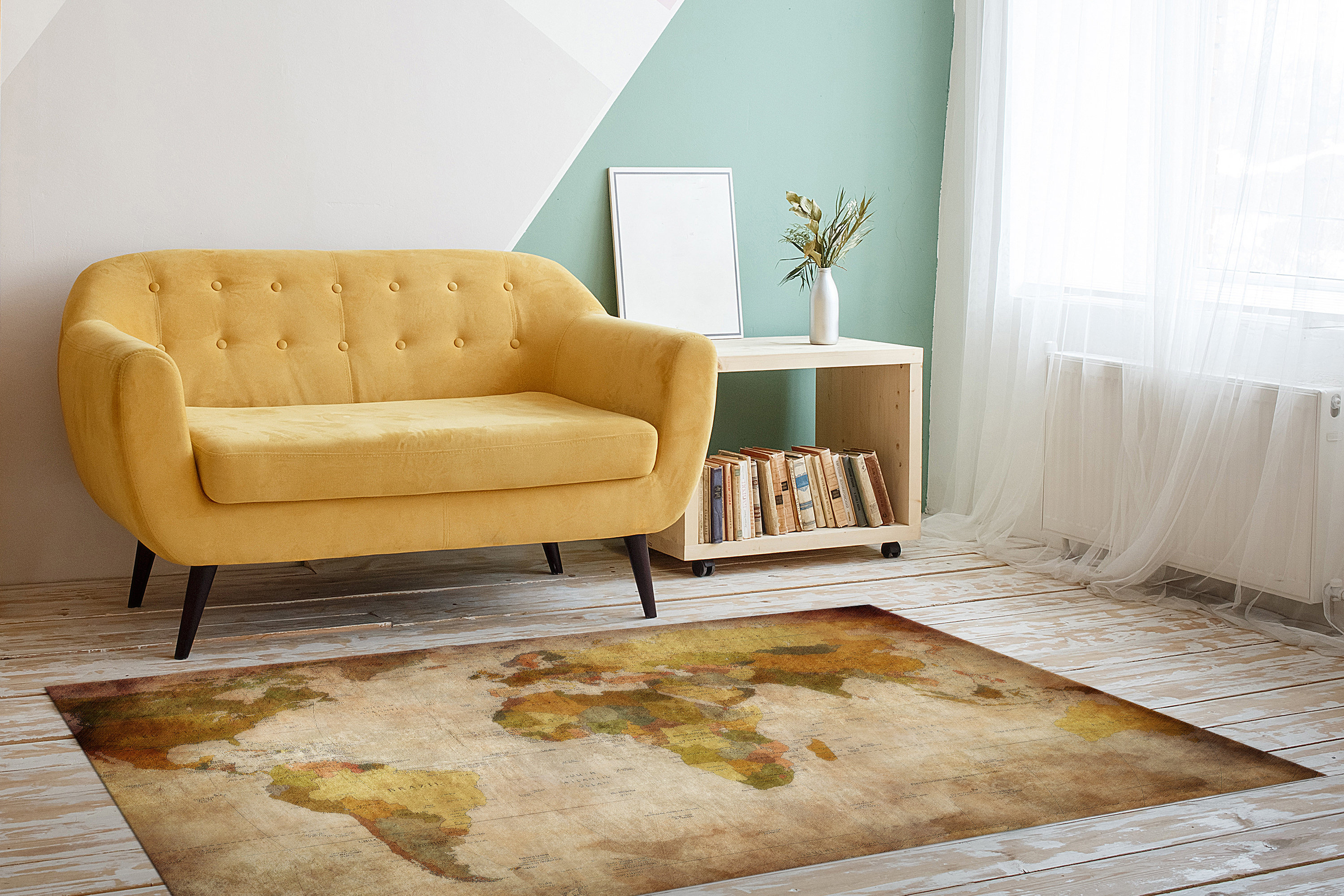 World Map Rug Large World Map Rug World Atlas Rug Map Rug Etsy