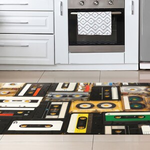 Retro Audio Cassette Rug, Audio Cassette Rugs, Vintage Cassette Rugs, Music Room Rug, Indoor Rug, Soft Rug, Cool Rug, Personalized Gifts, image 5