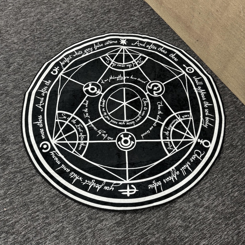 FMA Transmutation Rugs, Full Metal Transmutation Rugs, FMA Rugs, Modern Rugs, Entry Rug, Living Room Rug, Easy To Clean Rug, Salon Rug, image 2