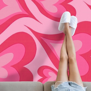 Pink Girl Room Rug, Girl Room Rug, Pink Hearts Rug, Kids Rug, Indoor Rug, Bathroom Rug, Outdoor Rug, Nursery Rug, Cool Rug, Area Rug,