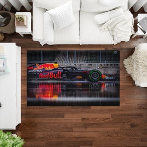 Formula 1 Rugs, F1 Car Rug, Car Racing Lover Gift Rug, Car Rug, Bridesmaid Gift, Easy To Clean Rug, Car Mat, Anti-Slip Carpet, Bath Rug,