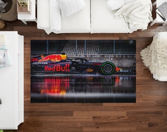 Formula 1 Rugs, F1 Car Rug, Car Racing Lover Gift Rug, Car Rug, Bridesmaid Gift, Easy To Clean Rug, Car Mat, Anti-Slip Carpet, Bath Rug,