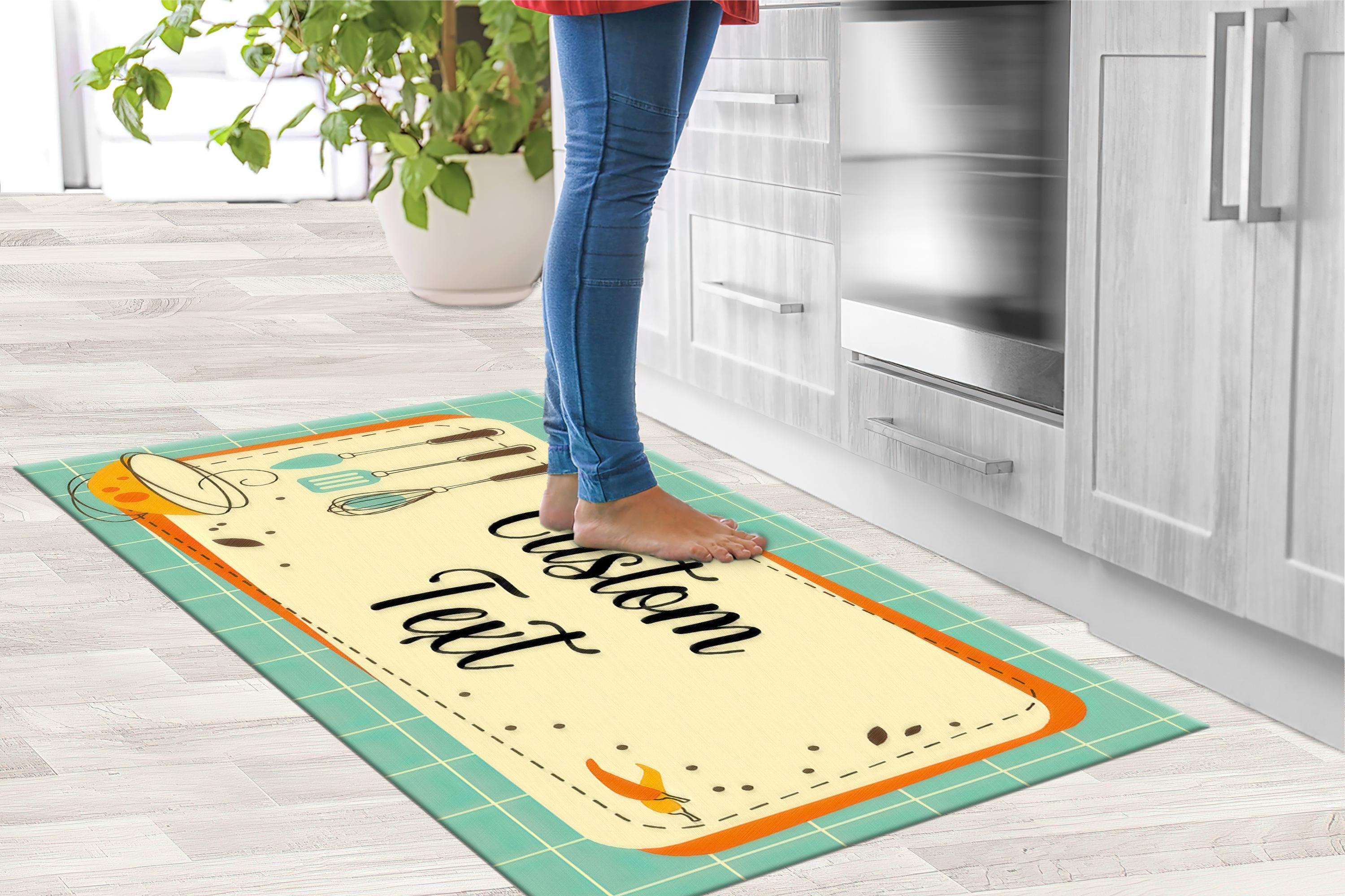 Kitchen Rug Handmade Personalized Kitchen Rug, Personalized Rugs, Kitchen Rugs, Modern Rugs ...