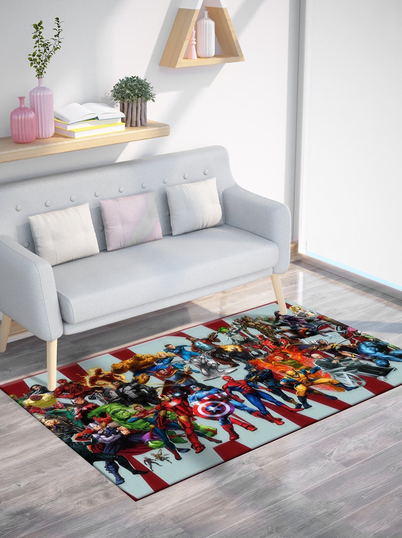 Marvel Superhero Rugs, Iron Man Rug, Marvel Rug, Children Rugs, Kitchen ...