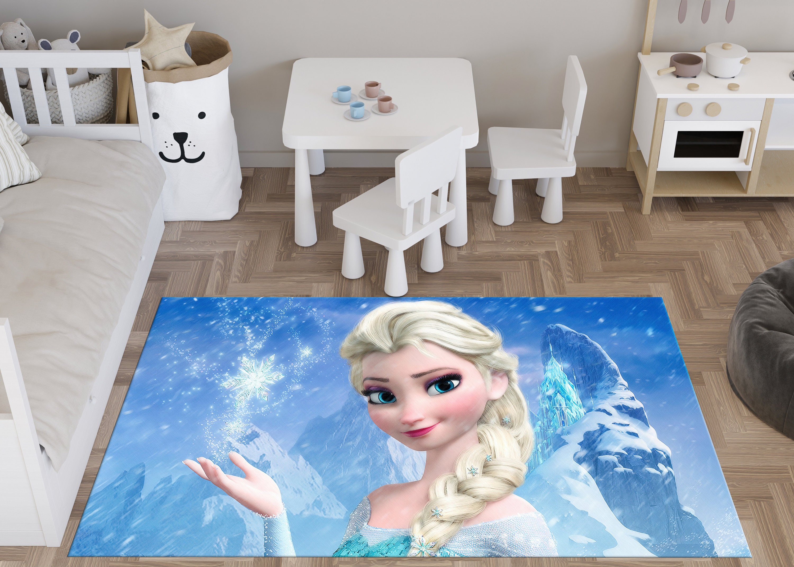 Discover Elsa Rug, Children Room Rug, Frozen Queen Rug, Kids Rug, Outdoor Rug, Pattern Rug, Bath Rug, Gift For Her, Entry Rug, Area Rug, Thick Rug,