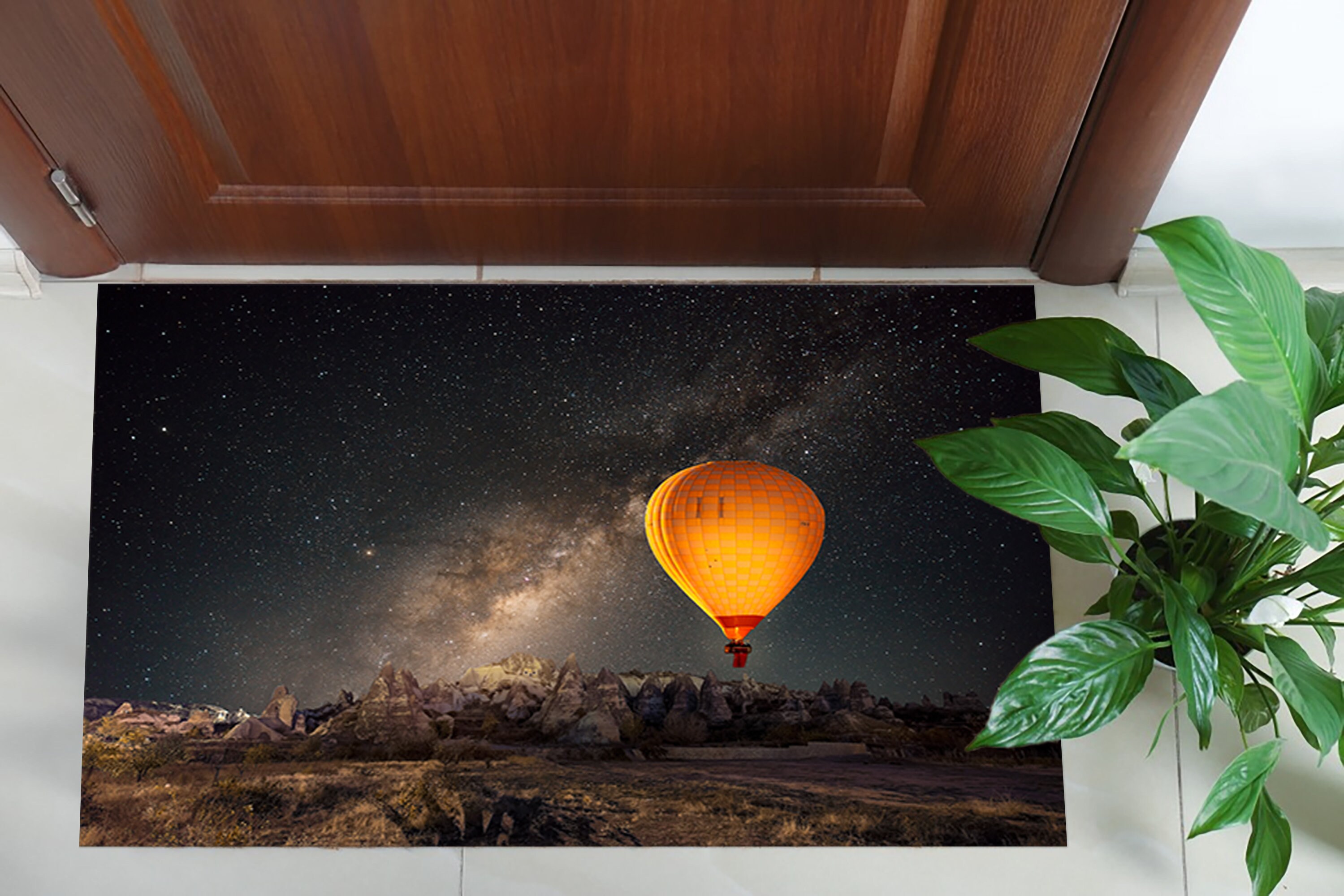 Cappadocia Hot Air Balloon Rug, Milky Way Rugs, Cappadocia Balloon Rugs ...
