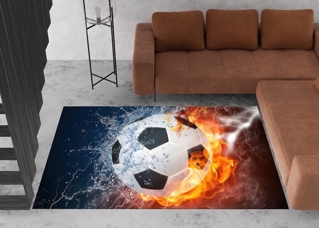 Ball Rug Model Rugs, Soccer Ball Rugs, Fire Rug, Motivation Rugs, Kitchen Rug, Anti ...