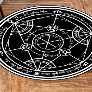 FMA Transmutation Rugs, Full Metal Transmutation Rugs, FMA Rugs, Modern Rugs, Entry Rug, Living Room Rug, Easy To Clean Rug, Salon Rug, image 9