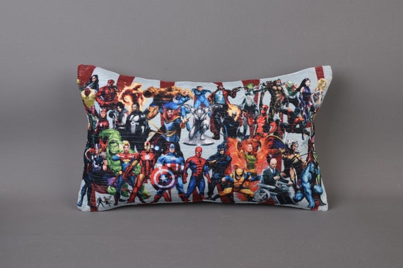 Superhero Pillow, Boy Room Decor, Kids Pillow, Nursery Pillow, Pillow, Decorative Pillow Cover, Home Decor, Cushion,  Pillow Cases,