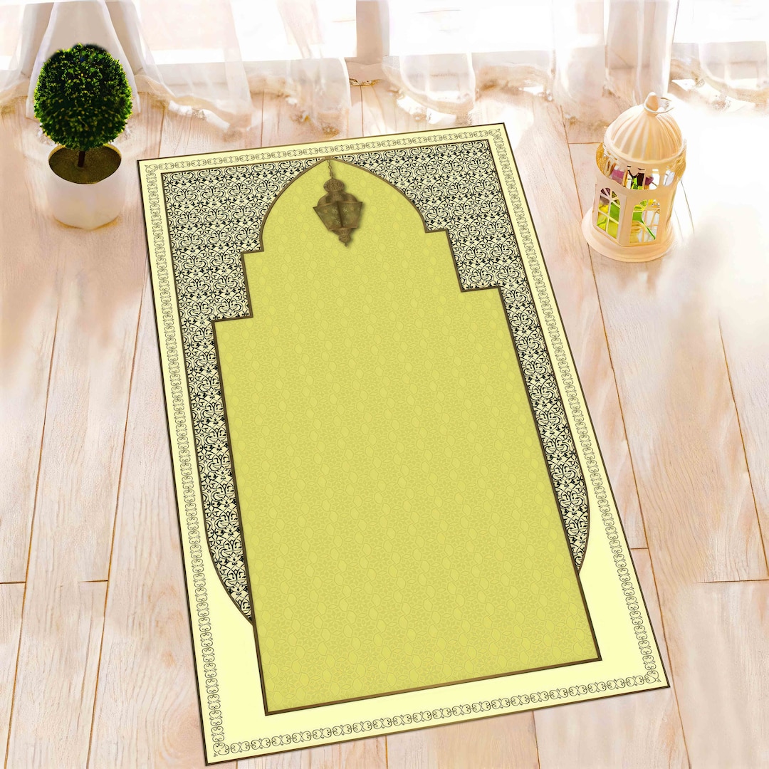 Muslim Prayer Rug, Black Rugs, Prayer Rug, Muslim Gift Rugs, 3D Printed ...