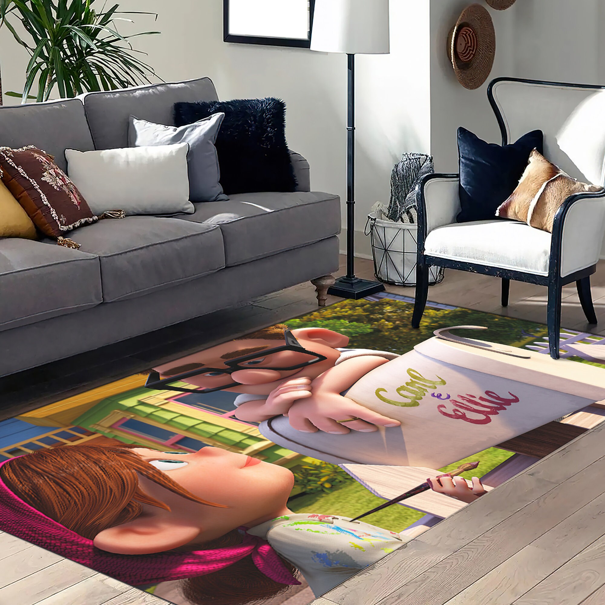 Carl and Ellie Rug, Movie up Rug, up Rugs, Modern Rug, Personalized ...
