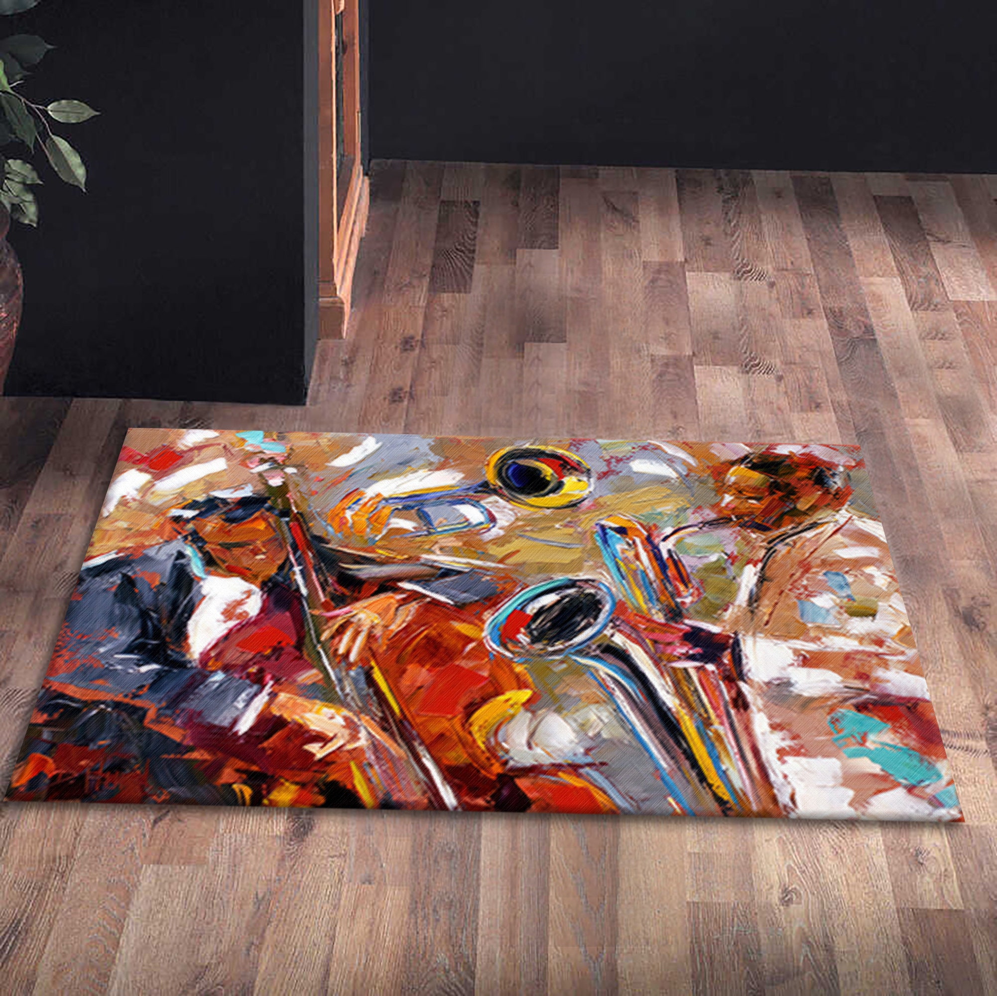 Jazz Musicians Painting Rug African American Rugs Musicians Etsy