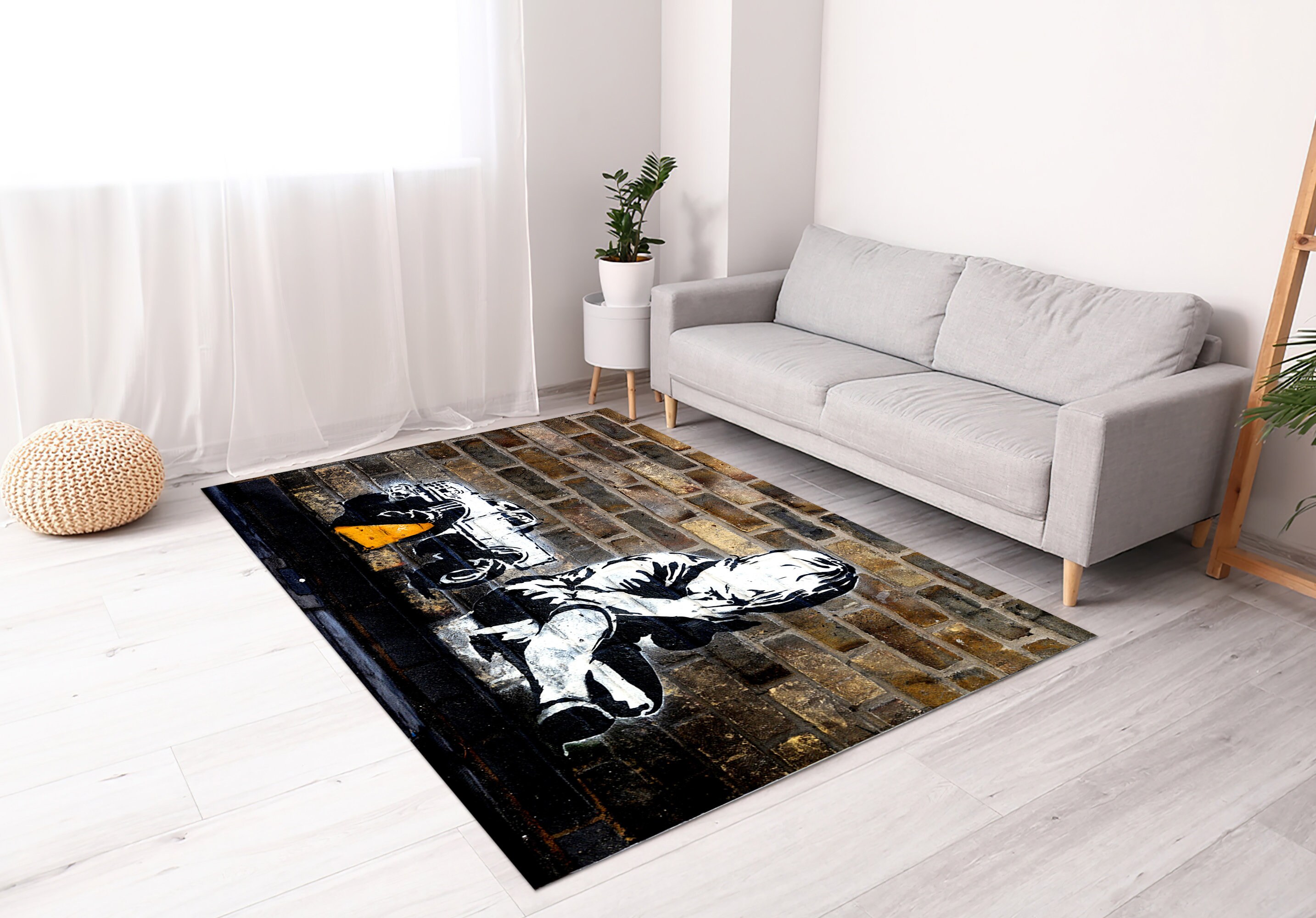 Banksy Praying Boy Rug Graffiti Rugs Street Rugs Anti-slip - Etsy