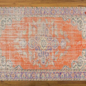 Antique Rug, Orange Rugs, Oriental Rug, Persian Stye Rugs, Turkish Rug, Car Mat, Wall Hanging Rug, Decorative Rug, Wedding Rug, Step Rug,
