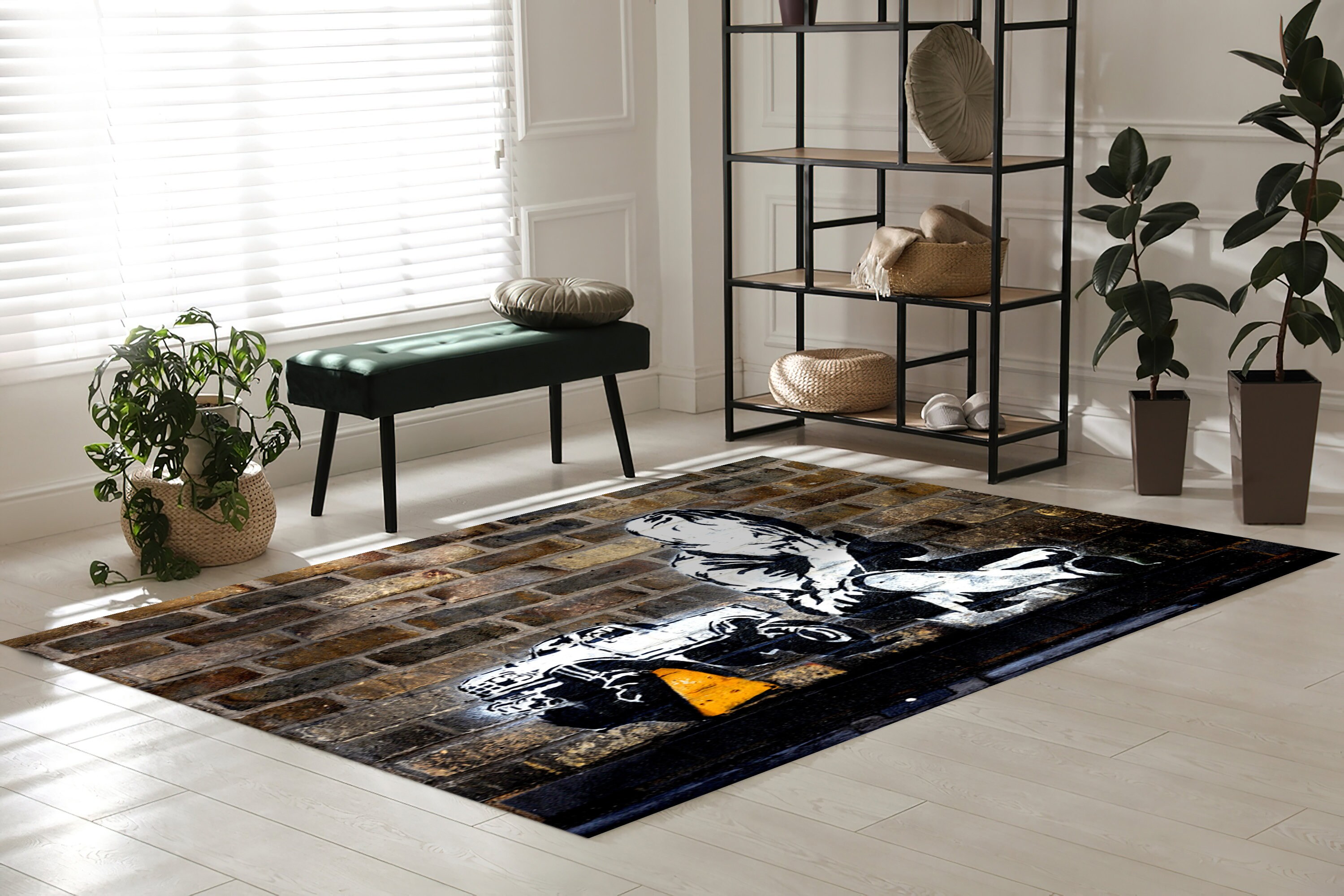 Banksy Praying Boy Rug Graffiti Rugs Street Rugs Anti-slip - Etsy