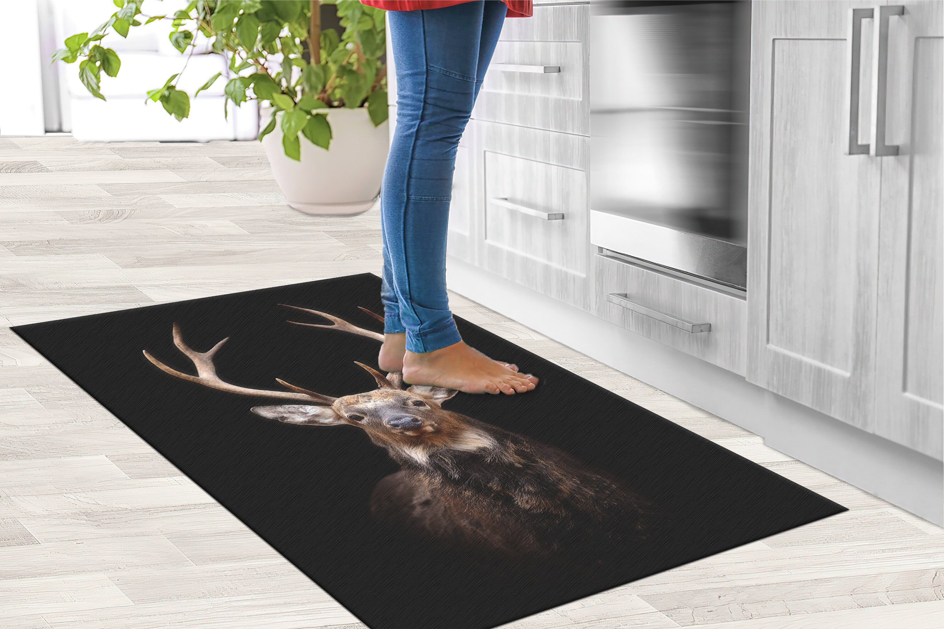 Deer Rug Deer Lover Rug Animal Rugs Animal Rug Anti-slip - Etsy