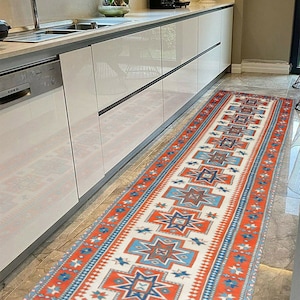 Geometric Pattern Rug, Aztec Rug, Navajo Rug, Moroccan Design Rugs, Turkish Rug, Runner Rug, Front Door Rug, Popular Rug, Door Mat, Red Rug,