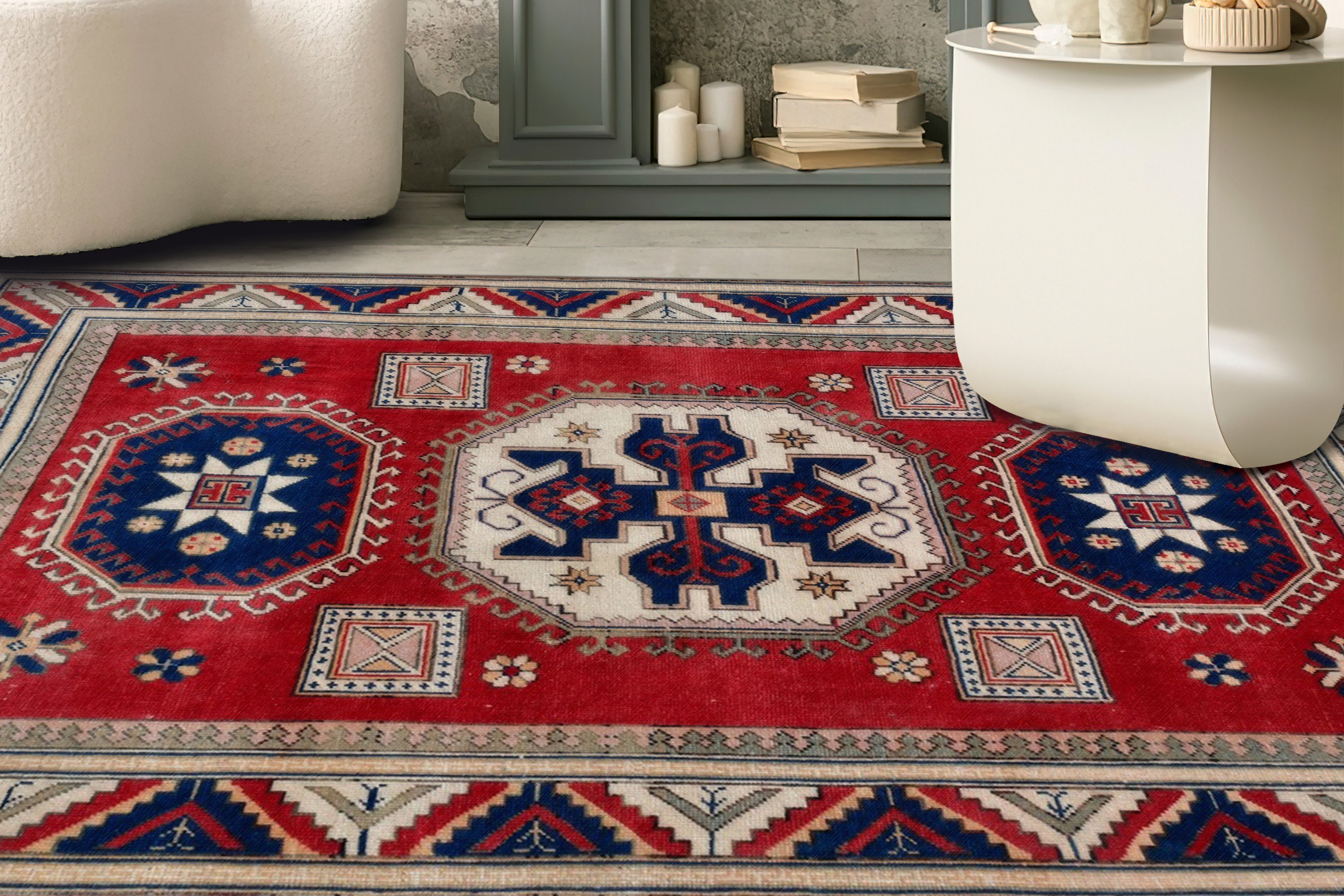 Aztec Rug, Geometric Rug, Farmhouse Rug, Antique Style Rug, Turkish Rug ...