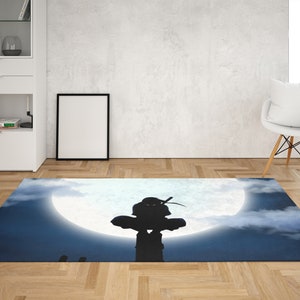 Samurai Rug, Anime Rugs, Japanese Rugs, Modern Rugs, Classic Rug, Bedroom Rug, Area Rug, Home Decor Rug, Decorative Rug, Easy To Clean Rug,