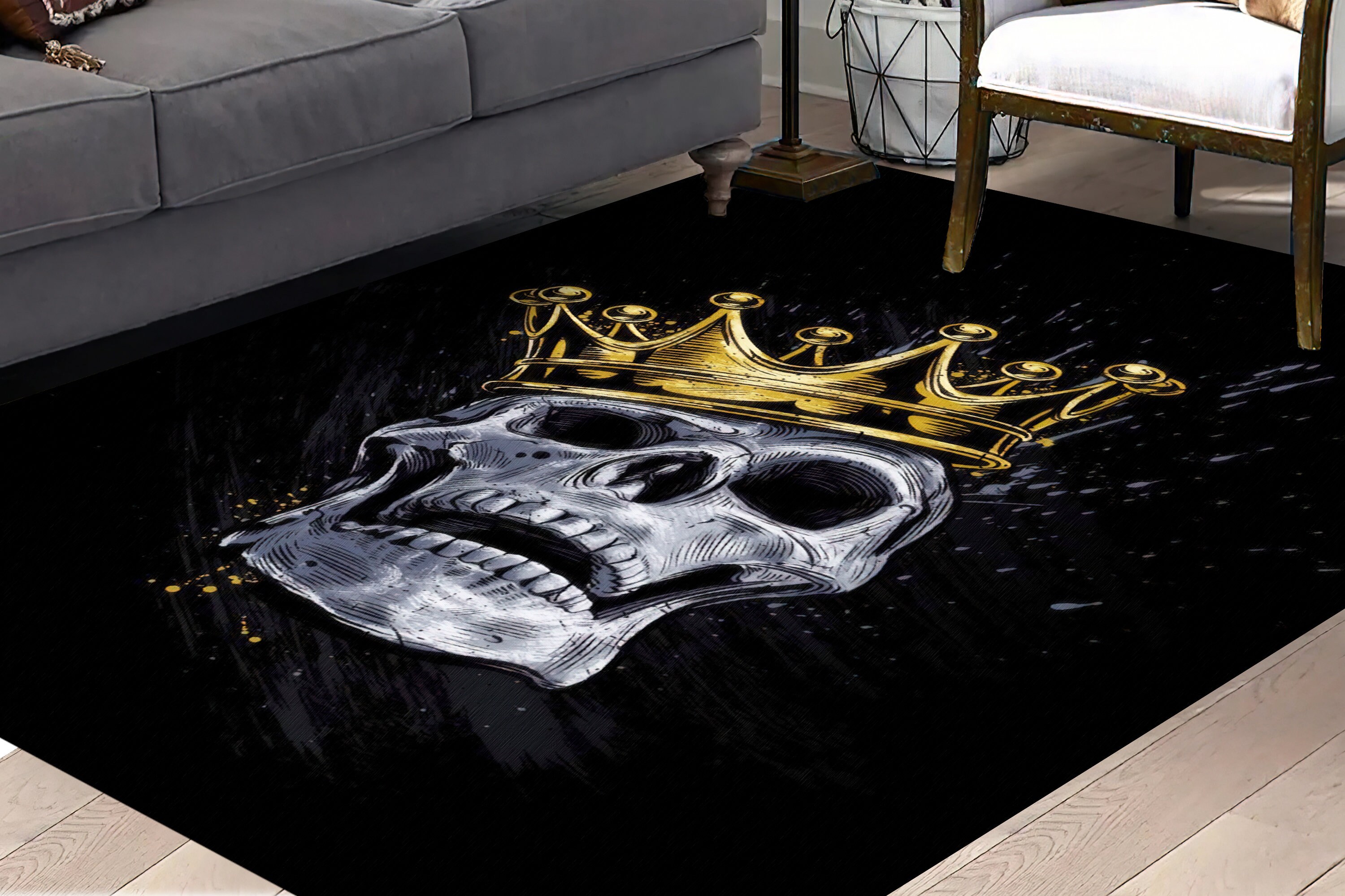 Skull Round Rug main image 0