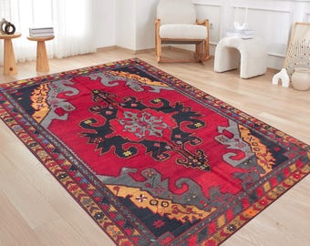 Print Rug, Digital Print Rug, Print Design Rug, Turkish Rug, Handmade Rug, Woven Rug, Antique Rug, Vintage Rug,