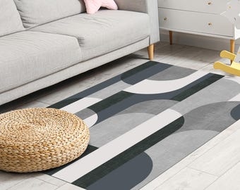 Rug, Black Rugs, Turkish Rugs, Modern Rug, Door Mat, Bathroom Rug, Home Decor Rug, Non Slip Rug, Nursery Rug, Gift Rug, Car Mat, Area Rug,