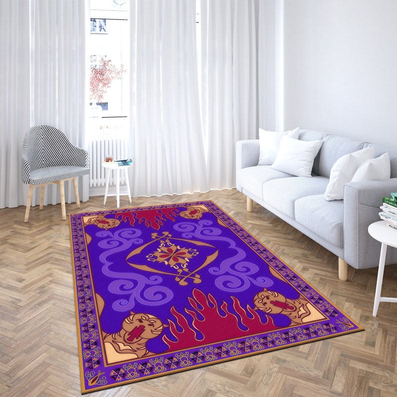 Aladdin's And Flying Carpet Rugs, Flying Carpet Rug, Aladdin's Rug, Modern Rug, Soft Rug, Bath Rug, Saloon Rug, Indoor Rug, Gift For Her, image 3