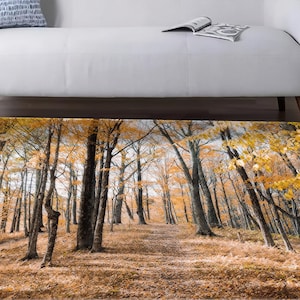 Autumn Landscape Rugs, Forest Landscape Rugs, Forest View Rug, Landscape Rug, Gift Rug, Farmhouse Rug, Corridor Rug, Salon Rug, Yellow Rug,