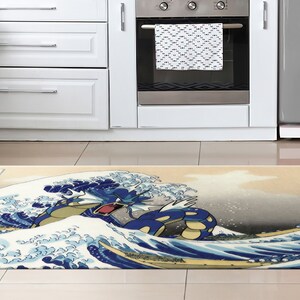 The Great Wave Rug, Wave Off Kanagawa Rugs, Japanese Rug, Reproduction Rug, Runner Rug, Entryway Rug, Easy To Clean Rug, Decorative Rug, image 6