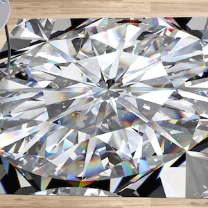 Diamond Rug, Trendy Rug, Diamond Photo Rug, Modern Rug, Salon Decor Rug, Pattern Rug, Outdoor Rug, Personalized Rug, Kitchen Rug, Step Rug,