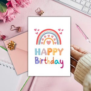 Printable Birthday Card for Kids, Phone Birthday Card,1 St Birthday ...