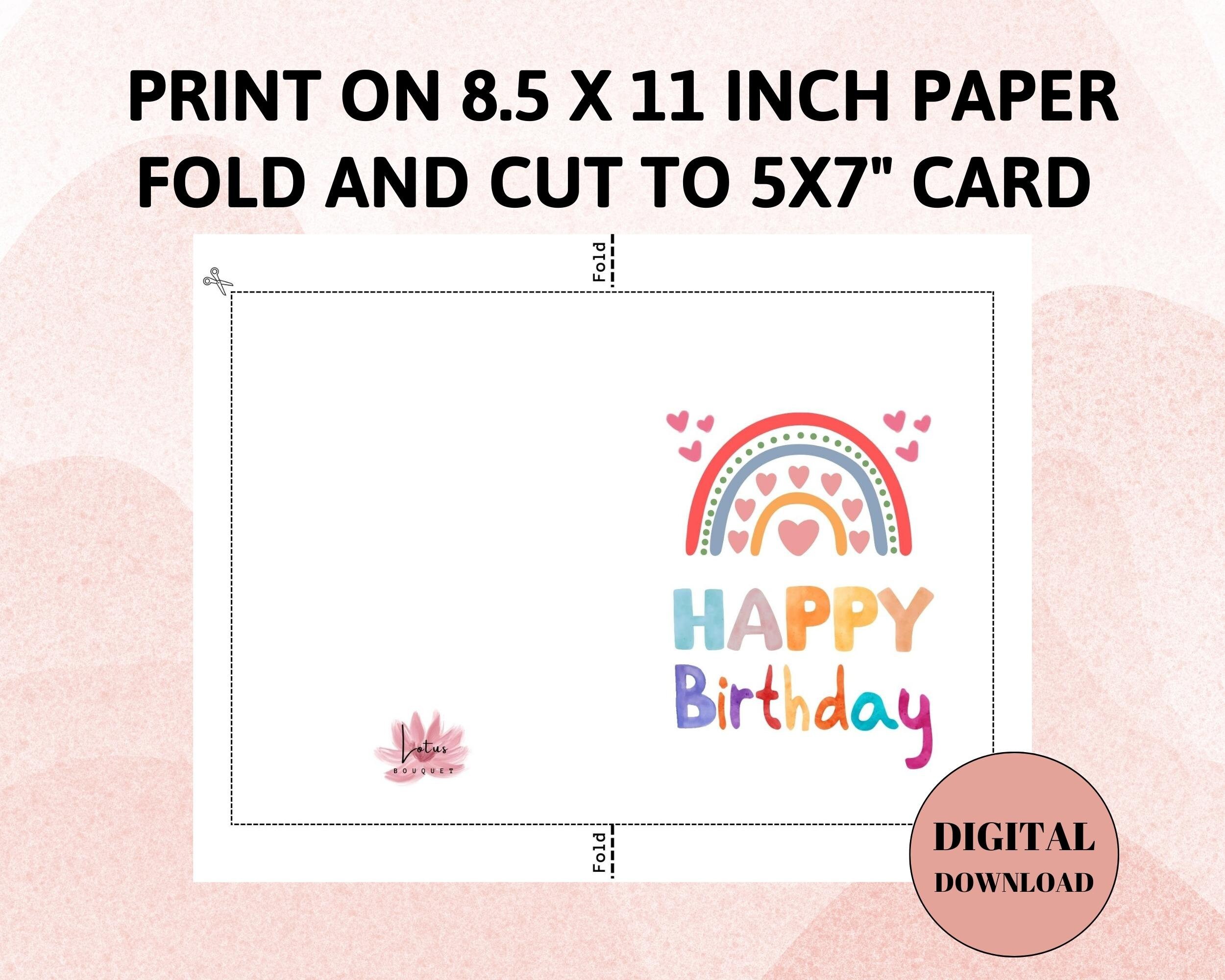 Printable Birthday Card for Kids, Phone Birthday Card,1 St Birthday ...