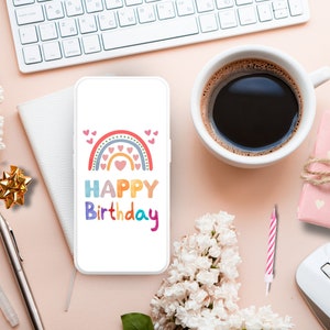 Printable Birthday Card for Kids, Phone Birthday Card,1 St Birthday ...