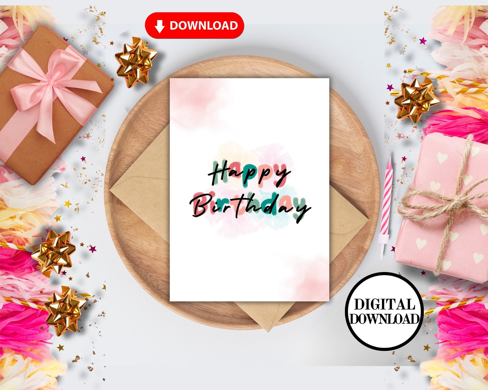 Printable Birthday Card, Personalized Birthday Card, Friends Birthday ...