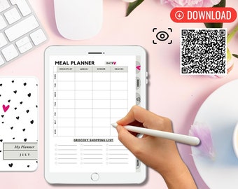 Digital Planner, Undated Goodnotes Planner, Undated Digital Planner, Weekly Planner, Daily Planner, Sticker, Trend, Love Digital Planner