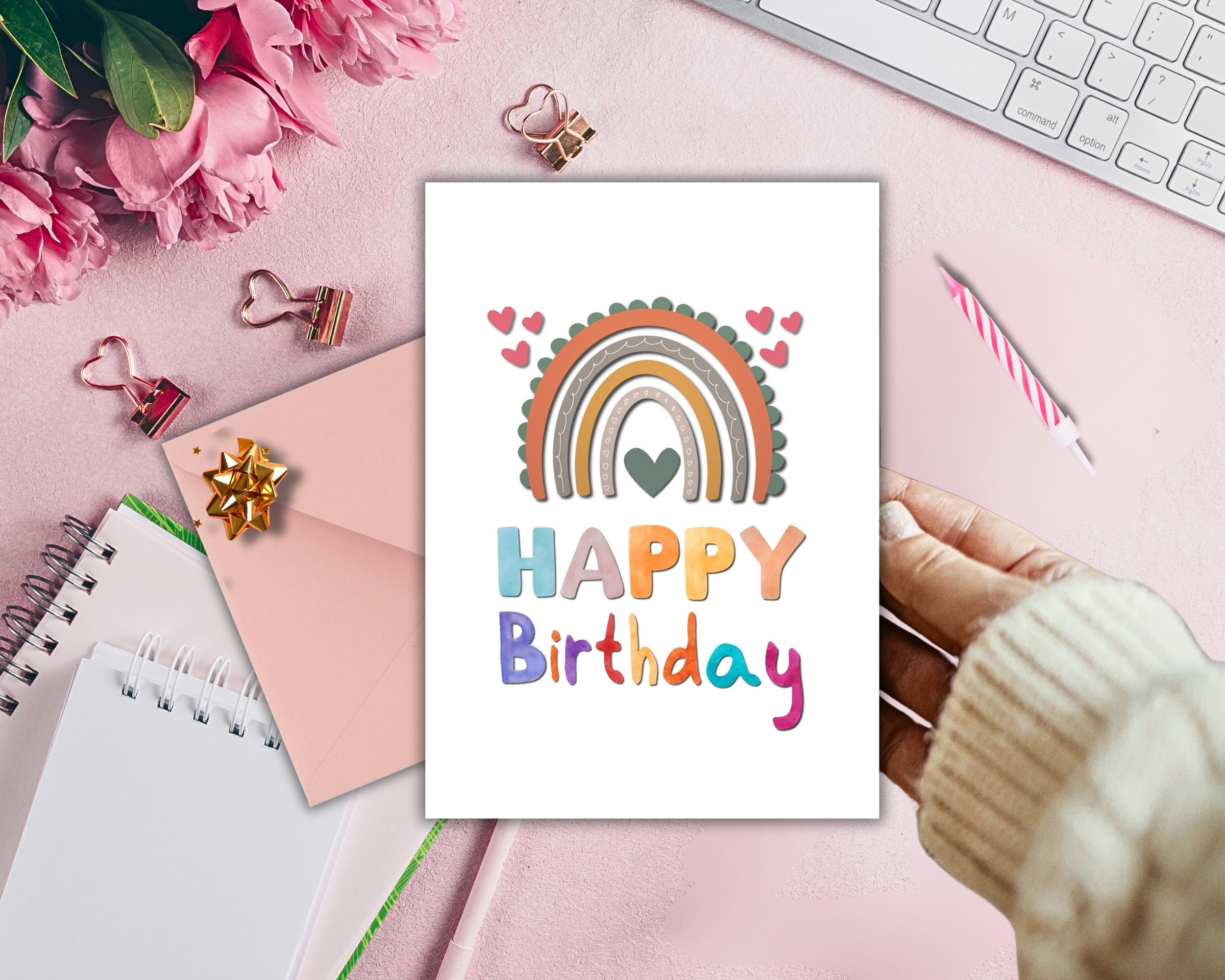 Printable Birthday Card for Kids, Phone Birthday Card,1 St Birthday ...