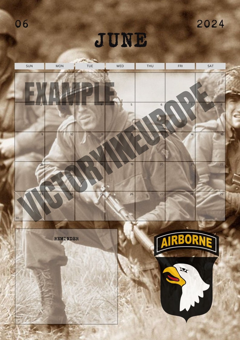 Band of Brothers Calendar 2024 Etsy Ireland