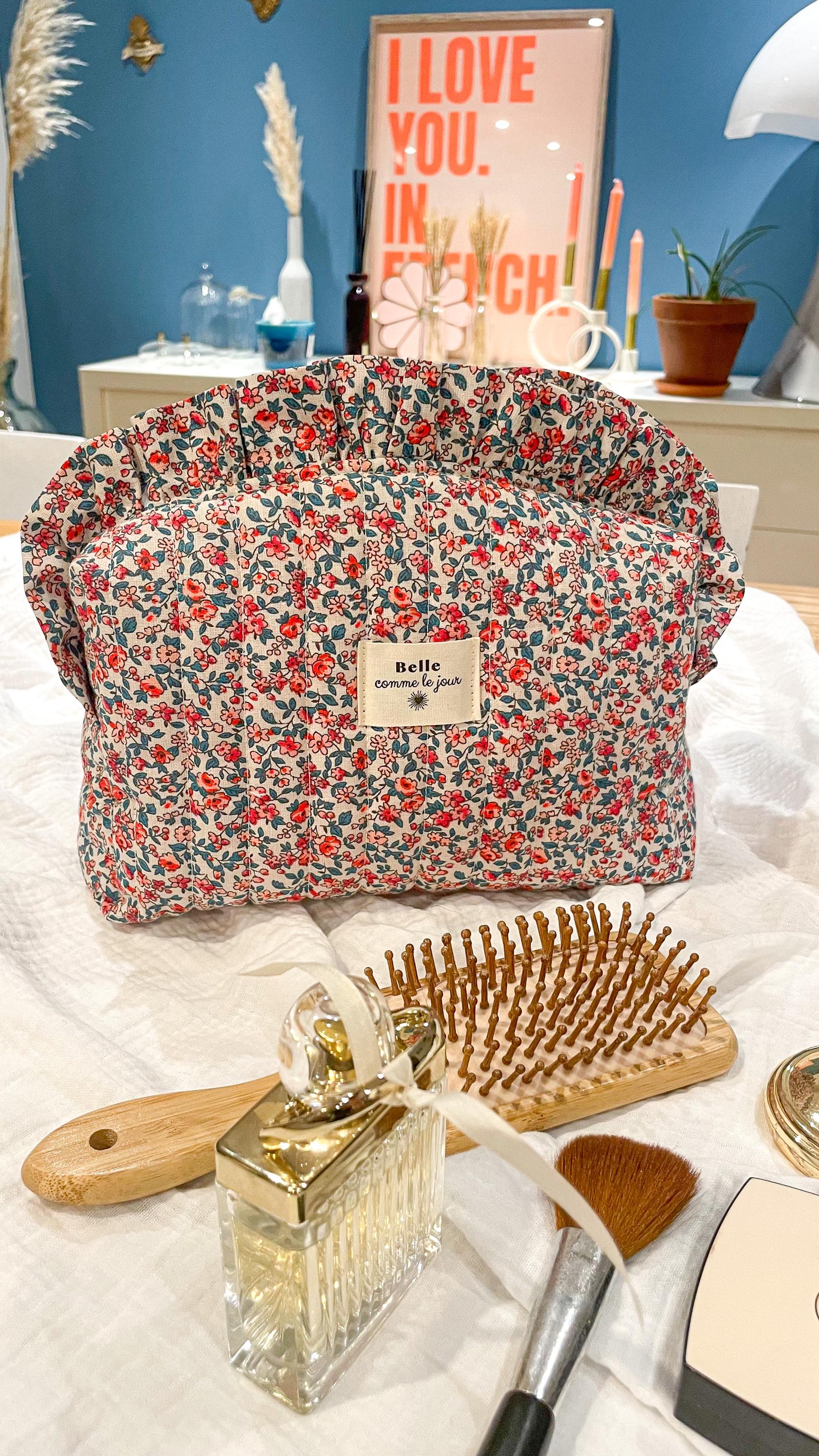 Sephora Trousse Maquillage Sezane Cosmetic Bag Women Floral Makeup