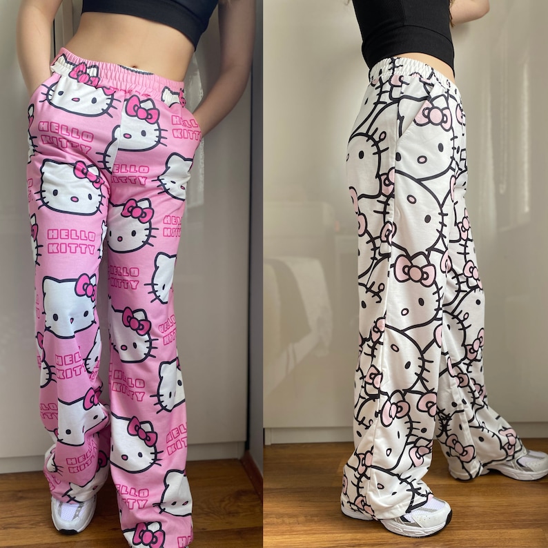 Hello Kitty Pajamas Pantscute and Cozy Kawaii Style Etsy