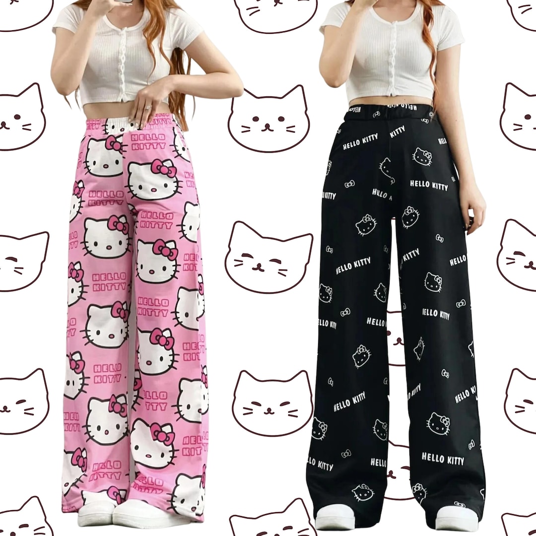 Hello Kitty Pajamas Pantscute and Cozy Kawaii Style - Etsy