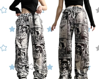 Nevermind Pajama pants,Rock Band Sweatpants,Gift For Rock N Roll Fans
